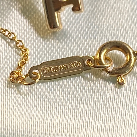 Tiffany & Co. Heart Key Necklace 18K Rose Gold 16” 28mm - Picture 4 of 7